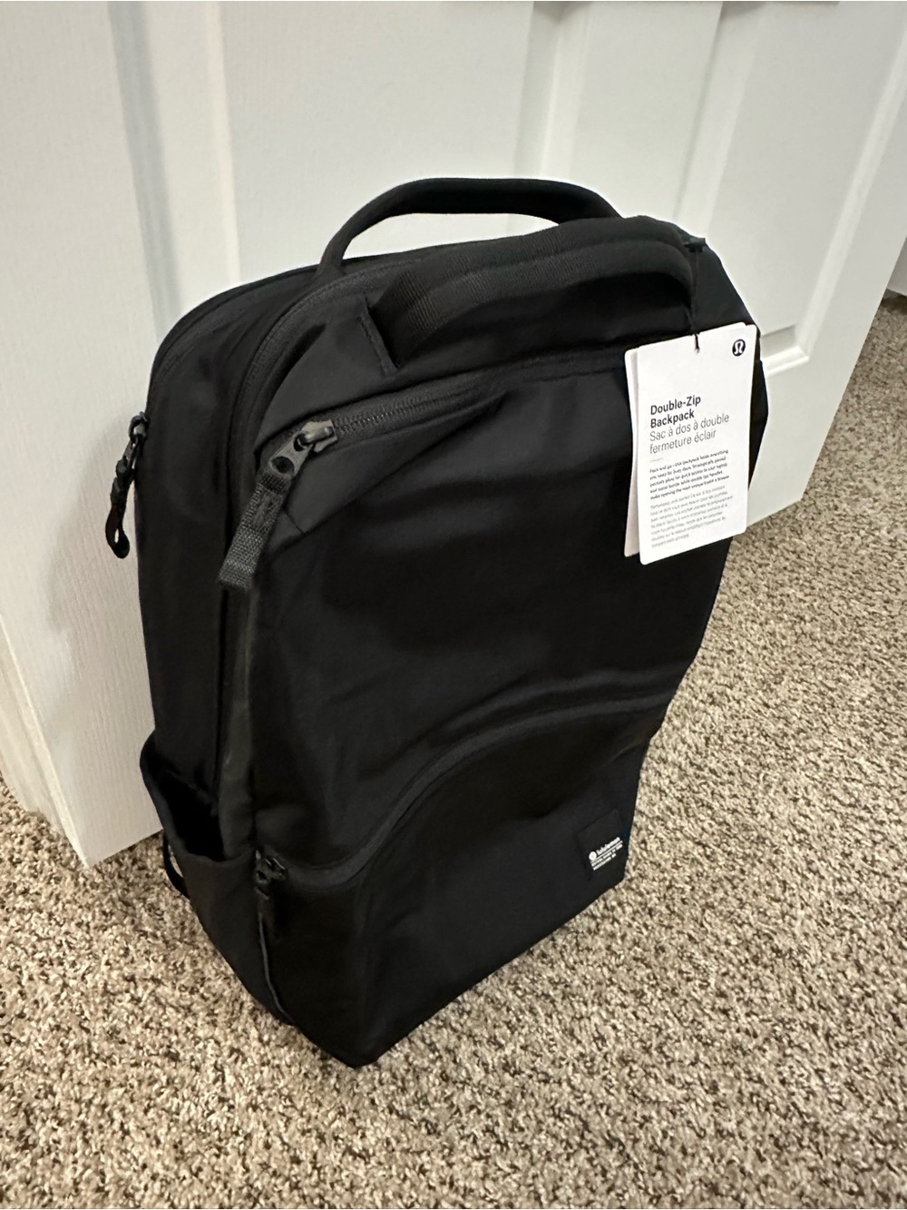 lululemon athletica Black Double-Zip Men's Backpack